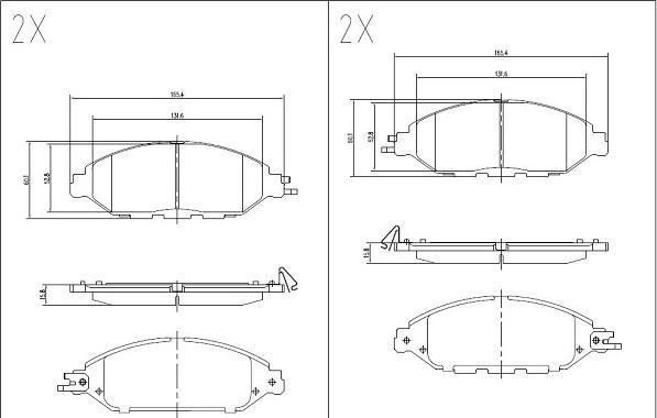 Klaxcar France 24667z - Тормозные колодки, дисковые, комплект autosila-amz.com