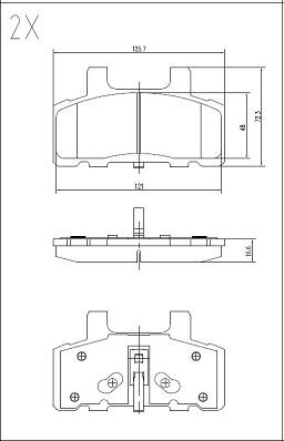 Klaxcar France 24606z - Тормозные колодки, дисковые, комплект autosila-amz.com