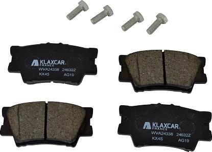 Klaxcar France 24632z - Тормозные колодки, дисковые, комплект autosila-amz.com