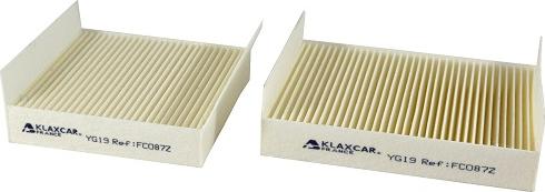 Klaxcar France FC087z - Фильтр воздуха в салоне autosila-amz.com