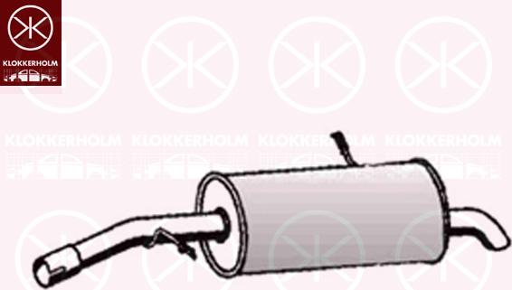 Klokkerholm 55098671 - Глушитель выхлопных газов, конечный autosila-amz.com