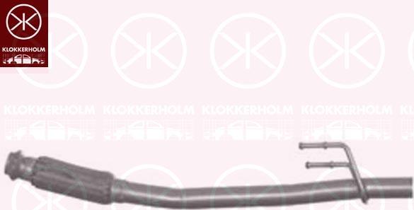 Klokkerholm 55078651 - Труба выхлопного газа autosila-amz.com