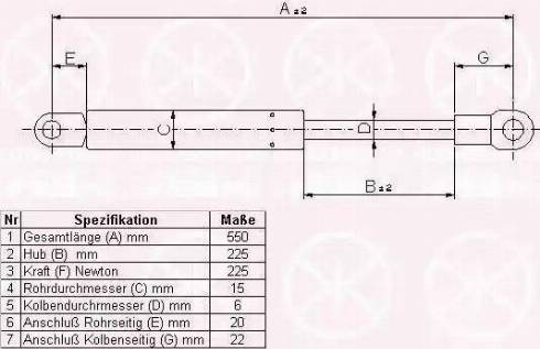 Klokkerholm 65252800 - Газовая пружина, капот autosila-amz.com