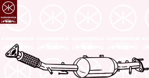 Klokkerholm 095-446 - Сажевый / частичный фильтр, система выхлопа ОГ autosila-amz.com