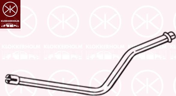Klokkerholm 800-527 - Труба выхлопного газа autosila-amz.com