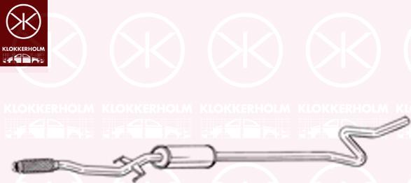 Klokkerholm 292-067 - Средний глушитель выхлопных газов autosila-amz.com