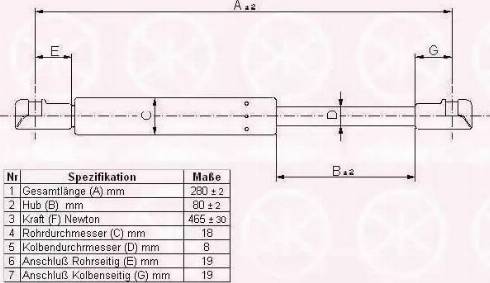 Klokkerholm 25327102 - Газовая пружина, упор autosila-amz.com