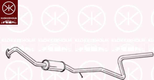 Klokkerholm 288-185 - Средний глушитель выхлопных газов autosila-amz.com