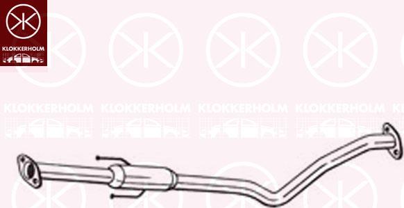 Klokkerholm 279-639 - Средний глушитель выхлопных газов autosila-amz.com