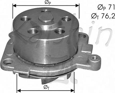 KM International WPK405 - Водяной насос autosila-amz.com