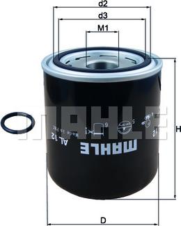KNECHT AL 12 - Фильтр осушителя М39х1,5 для стандартного потребления воздуха autosila-amz.com
