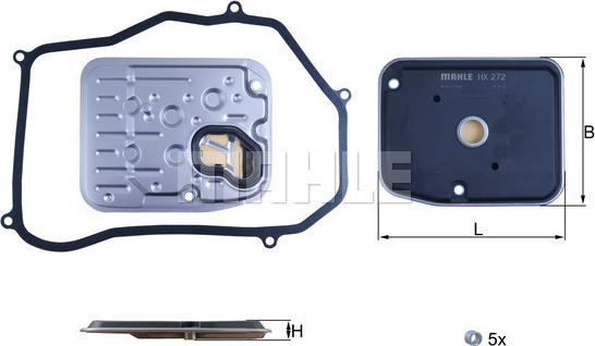 KNECHT HX 272D - Гидрофильтр, автоматическая коробка передач autosila-amz.com