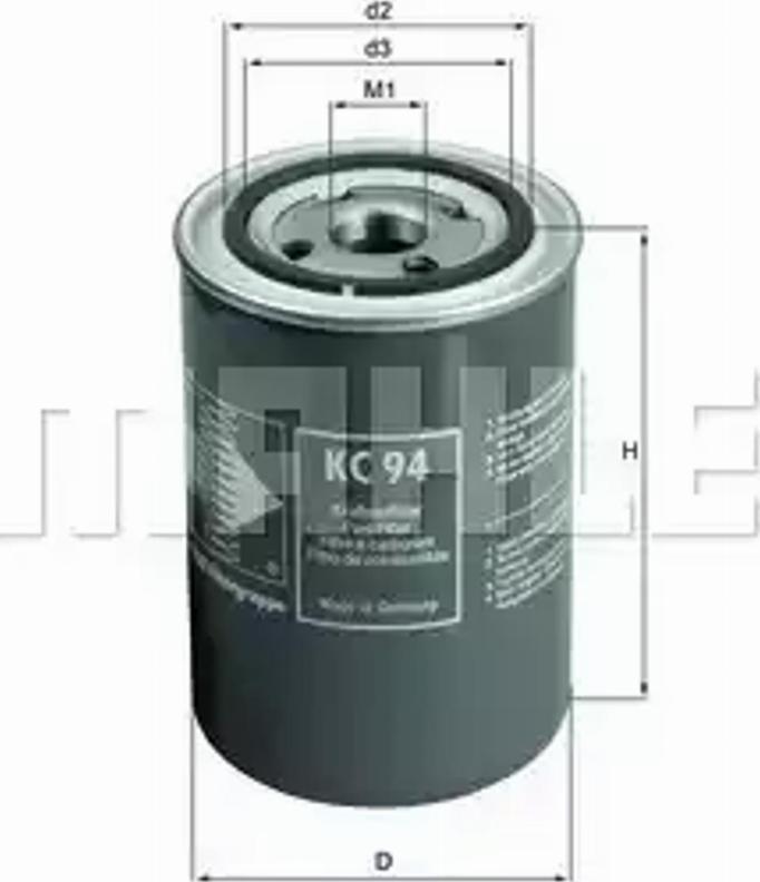 KNECHT KC 94 - Топливный фильтр autosila-amz.com