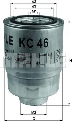 KNECHT KC 46 - Топливный фильтр autosila-amz.com