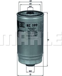 KNECHT KC 199 - Топливный фильтр autosila-amz.com