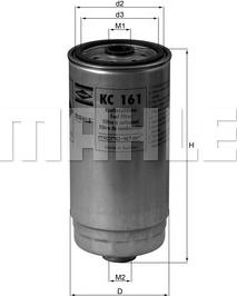 KNECHT KC 161 - Топливный фильтр autosila-amz.com