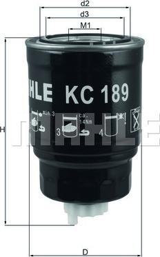 KNECHT KC 189 - Топливный фильтр autosila-amz.com