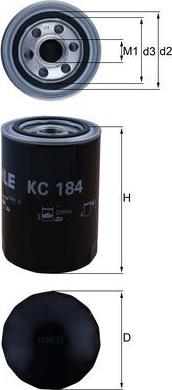 KNECHT KC 184 - Топливный фильтр autosila-amz.com