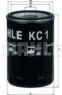 KNECHT KC 1 - Топливный фильтр autosila-amz.com