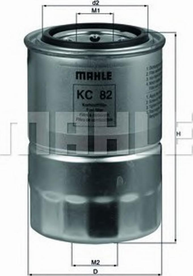 KNECHT KC82 - Топливный фильтр autosila-amz.com
