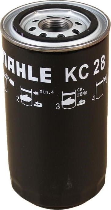 MAHLE KC 28 - MAHLE KC28 фильтр топливный!(TUNISIA) H174 D93 d62/72 1-14UNF-2B\ MB, Caterpillar autosila-amz.com