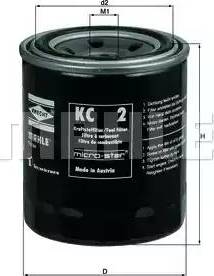 KNECHT KC 2 - Топливный фильтр autosila-amz.com