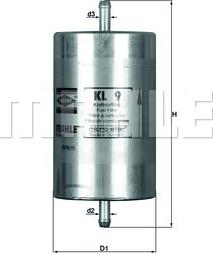 KNECHT KL 9 - Топливный фильтр autosila-amz.com