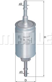 KNECHT KL 458 - Топливный фильтр autosila-amz.com