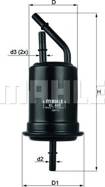 KNECHT KL 488 - Топливный фильтр autosila-amz.com