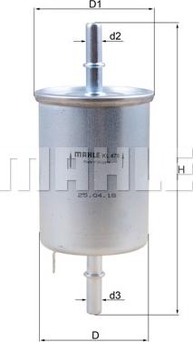 KNECHT KL 470 - Топливный фильтр autosila-amz.com