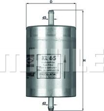 KNECHT KL 65 - Топливный фильтр autosila-amz.com