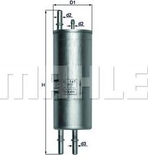 KNECHT KL 167 - Топливный фильтр autosila-amz.com
