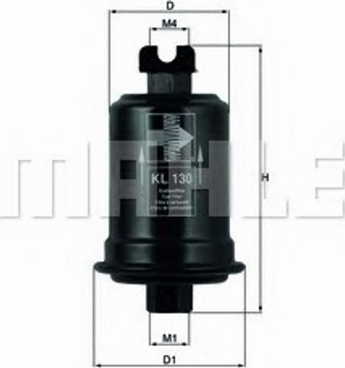 KNECHT KL130 - Топливный фильтр autosila-amz.com