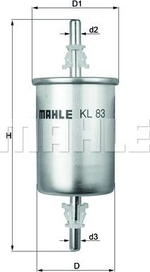 KNECHT KL 83 - Топливный фильтр autosila-amz.com