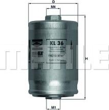 KNECHT KL 36 - Топливный фильтр autosila-amz.com