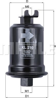 KNECHT KL 210 - Топливный фильтр autosila-amz.com