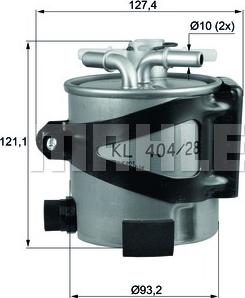 KNECHT KLH 44/25 - Топливный фильтр autosila-amz.com