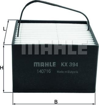 KNECHT KX 394 - Топливный фильтр autosila-amz.com