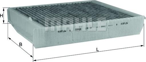 KNECHT LAK 54 - Фильтр воздуха в салоне autosila-amz.com