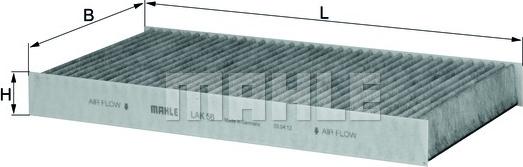 KNECHT LAK 56 - Фильтр воздуха в салоне autosila-amz.com