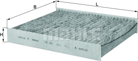 KNECHT LAK 293 - Фильтр воздуха в салоне autosila-amz.com