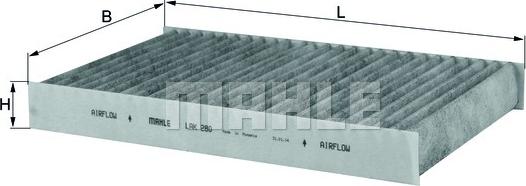 KNECHT LAK 280 - Фильтр воздуха в салоне autosila-amz.com