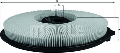 KNECHT LX 544 - Воздушный фильтр, двигатель autosila-amz.com