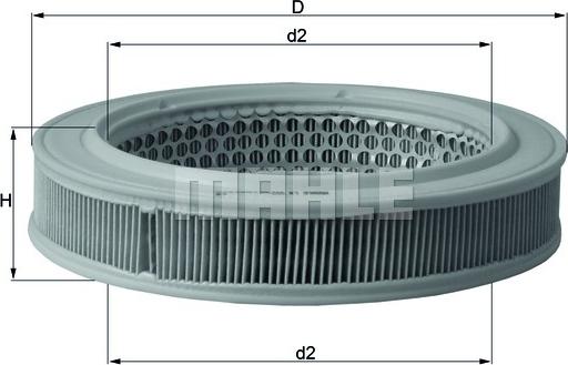 KNECHT LX 552 - Воздушный фильтр, двигатель autosila-amz.com