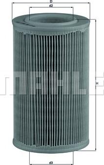 KNECHT LX 55 - Воздушный фильтр, двигатель autosila-amz.com