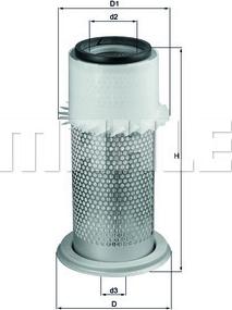 KNECHT LX 1670 - Воздушный фильтр, двигатель autosila-amz.com