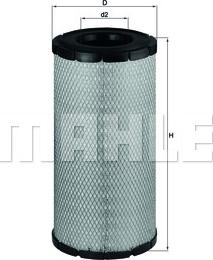 KNECHT LX 1775 - Воздушный фильтр, двигатель autosila-amz.com