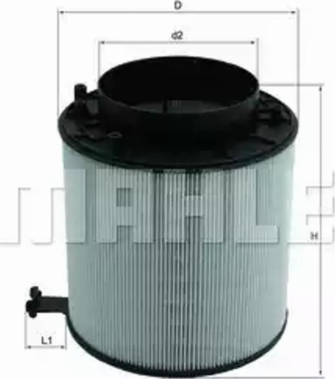 KNECHT LX 2091D - Воздушный фильтр, двигатель autosila-amz.com