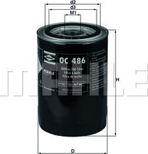 KNECHT OC 486 - Масляный фильтр autosila-amz.com