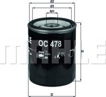 KNECHT OC 478 - Масляный фильтр autosila-amz.com